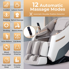 Relaxation 29-Full Body Massage Chair with Waist Heating & Airbag Massage - Ornate Home