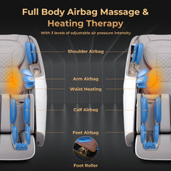 Relaxation 29-Full Body Massage Chair with Waist Heating & Airbag Massage - Ornate Home