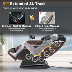 Relaxation 38 - Full Body Massage Chair with Airbags and Heater - Ornate Home