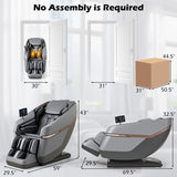 Relaxation 48 - Full Body Zero Gravity Massage Chair SL Track Recliner with Touch Screen - Ornate Home