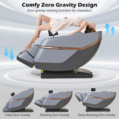Relaxation 48 - Full Body Zero Gravity Massage Chair SL Track Recliner with Touch Screen - Ornate Home