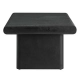 Relic Black Concrete Textured Coffee Table - Ornate Home