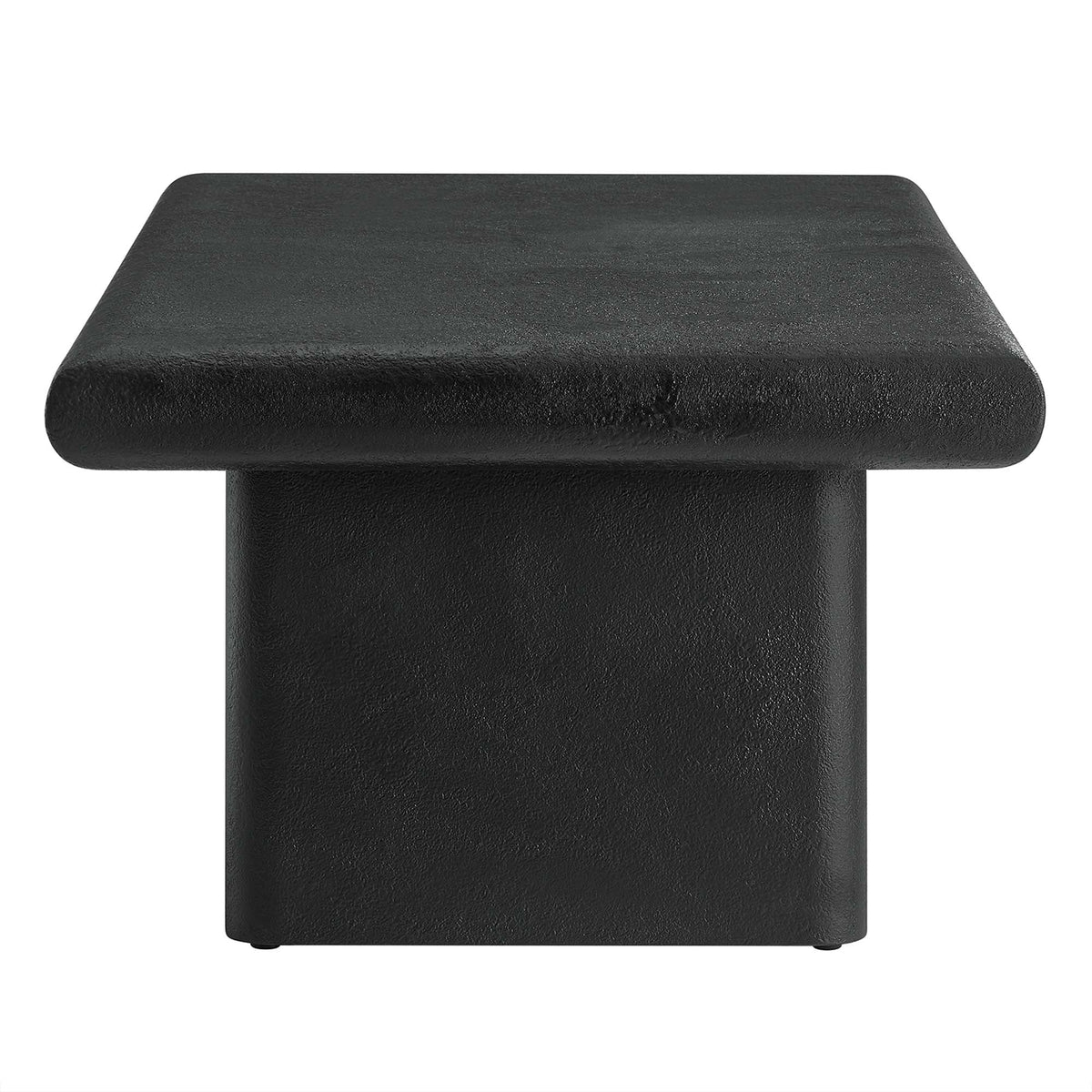 Relic Black Concrete Textured Coffee Table - Ornate Home