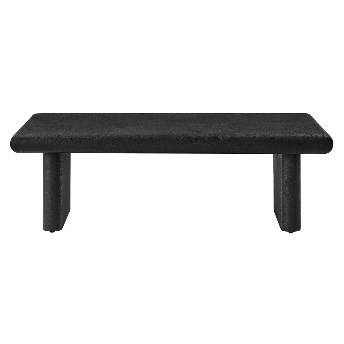 Relic Black Concrete Textured Coffee Table - Ornate Home