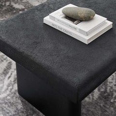 Relic Black Concrete Textured Coffee Table - Ornate Home
