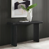 Relic Black Concrete Textured Console Table - Ornate Home