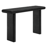 Relic Black Concrete Textured Console Table - Ornate Home