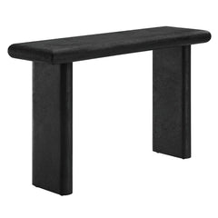 Relic Black Concrete Textured Console Table - Ornate Home