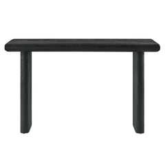 Relic Black Concrete Textured Console Table - Ornate Home