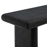 Relic Black Concrete Textured Console Table - Ornate Home