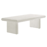 Relic White Concrete Textured Coffee Table - Ornate Home