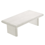 Relic White Concrete Textured Coffee Table - Ornate Home