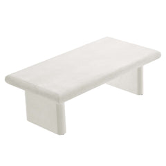 Relic White Concrete Textured Coffee Table - Ornate Home