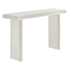 Relic White Concrete Textured Console Table - Ornate Home