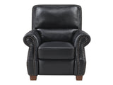 Remington Black Push Back Reclining Chair - Ornate Home