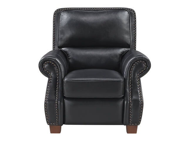 Remington Black Push Back Reclining Chair - Ornate Home