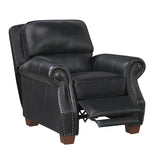 Remington Black Push Back Reclining Chair - Ornate Home