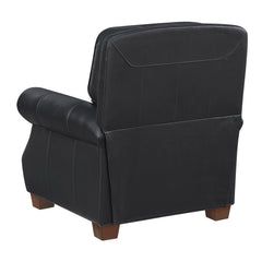 Remington Black Push Back Reclining Chair - Ornate Home