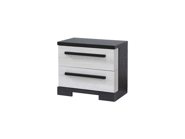 Remington Black/White Nightstand - Ornate Home