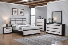 Remington Black/White Nightstand - Ornate Home