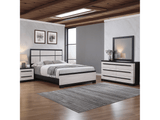 Remington Black & White Panel Bedroom Set - Ornate Home