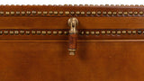 Remington Brown Leather Box On Stand - Ornate Home