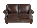 Remington Brown Loveseat - Ornate Home