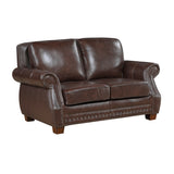 Remington Brown Loveseat - Ornate Home
