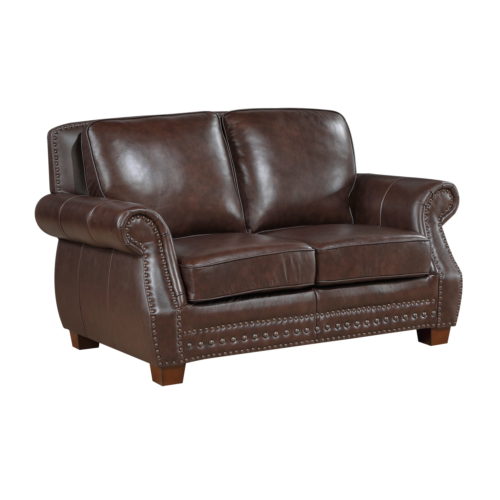Remington Brown Loveseat - Ornate Home