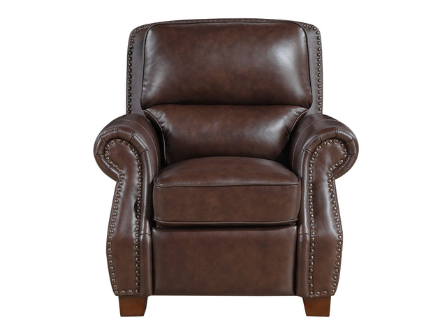 Remington Brown Push Back Reclining Chair - Ornate Home