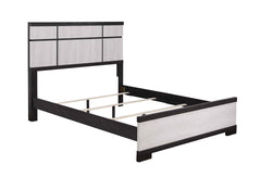 Remington Chalk/Ebony King Panel Bed - Ornate Home