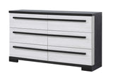 Remington Chalk/Ebony Panel Bedroom Set - Ornate Home