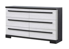 Remington Chalk/Ebony Panel Bedroom Set - Ornate Home