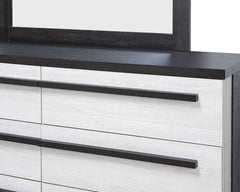 Remington Chalk/Ebony Panel Bedroom Set - Ornate Home