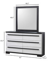 Remington Chalk/Ebony Panel Bedroom Set - Ornate Home