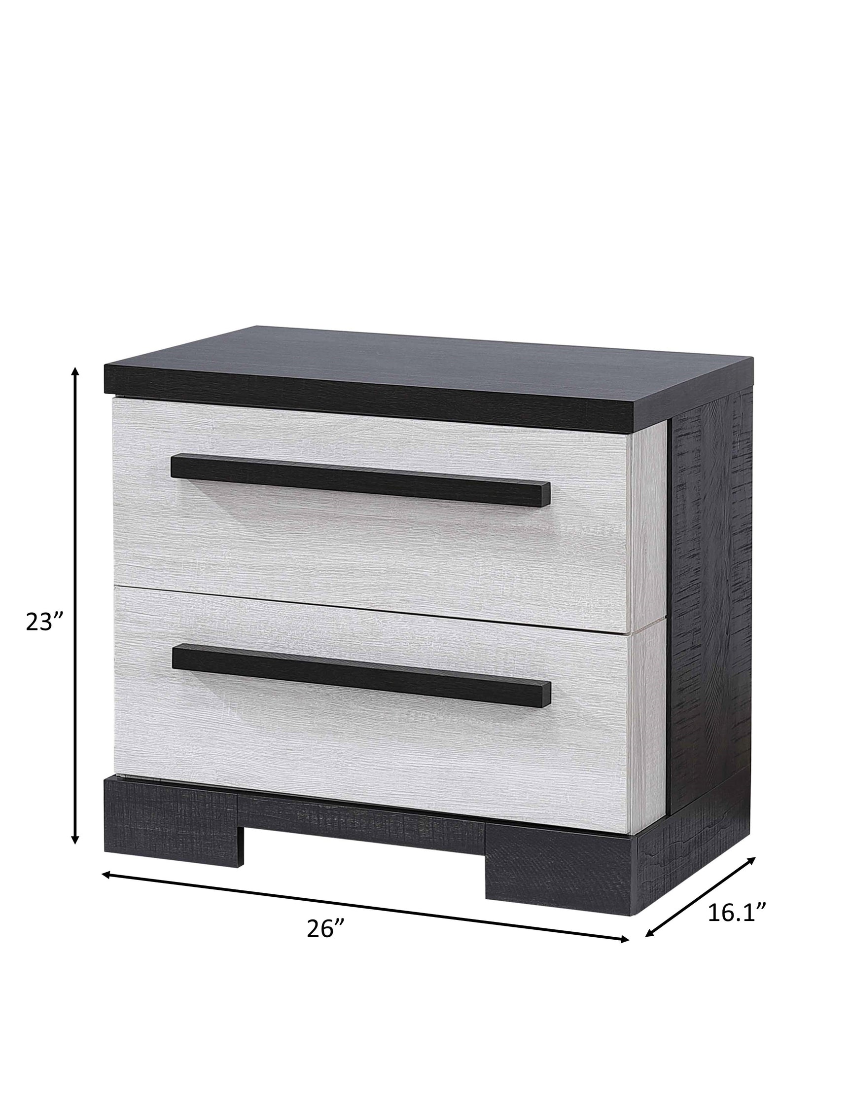 Remington Chalk/Ebony Panel Bedroom Set - Ornate Home
