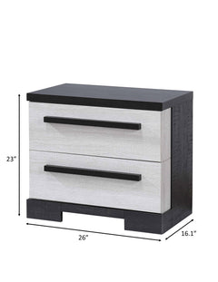 Remington Chalk/Ebony Panel Bedroom Set - Ornate Home