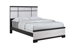 Remington Chalk/Ebony Panel Bedroom Set - Ornate Home