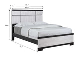 Remington Chalk/Ebony Panel Bedroom Set - Ornate Home