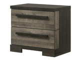 Remington Rustic Gray & Dark Ebony Nightstand - Ornate Home