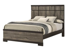Remington Rustic Gray/Dark Ebony Panel Bedroom Set - Ornate Home