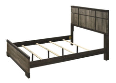 Remington Rustic Gray/Dark Ebony Panel Bedroom Set - Ornate Home