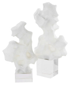 Remnant White Sculptures (Set of 2) - Ornate Home
