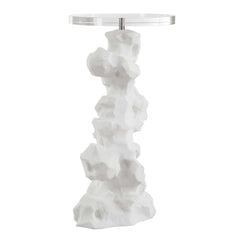 Remnant White Stone Drink Table - Ornate Home