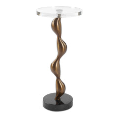 Remolino Bronze Drink Table - Ornate Home