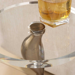 Remolino Bronze Drink Table - Ornate Home