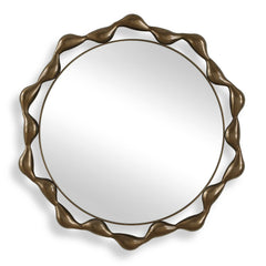 Remolino Bronze Round Mirror - Ornate Home