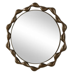 Remolino Bronze Round Mirror - Ornate Home