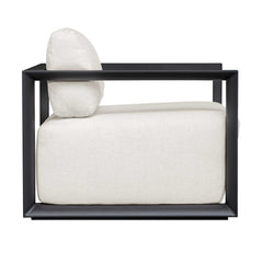 Remsen Black/Oyster Outdoor Lounge Chair - Ornate Home