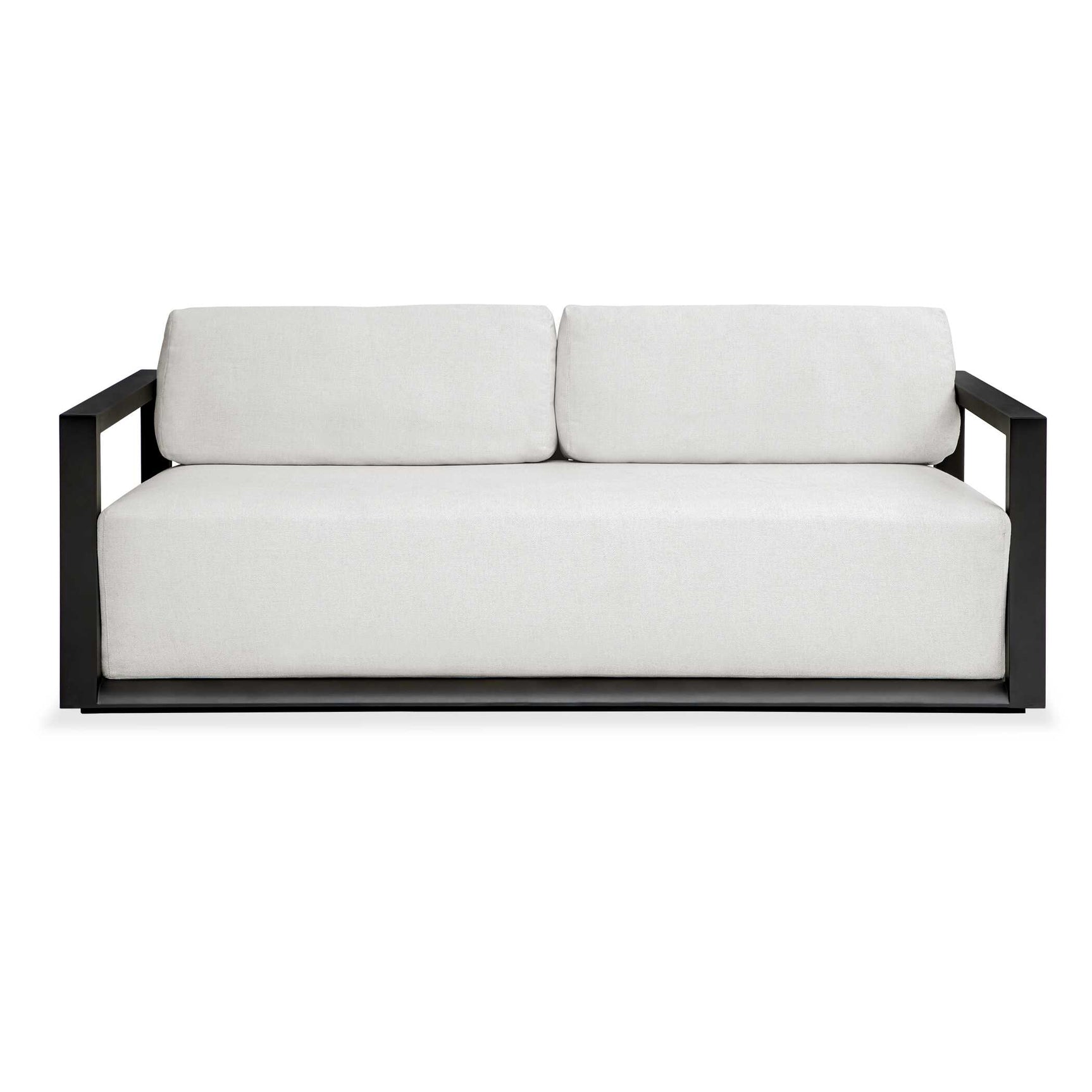Remsen Black/Oyster Outdoor Sofa - Ornate Home